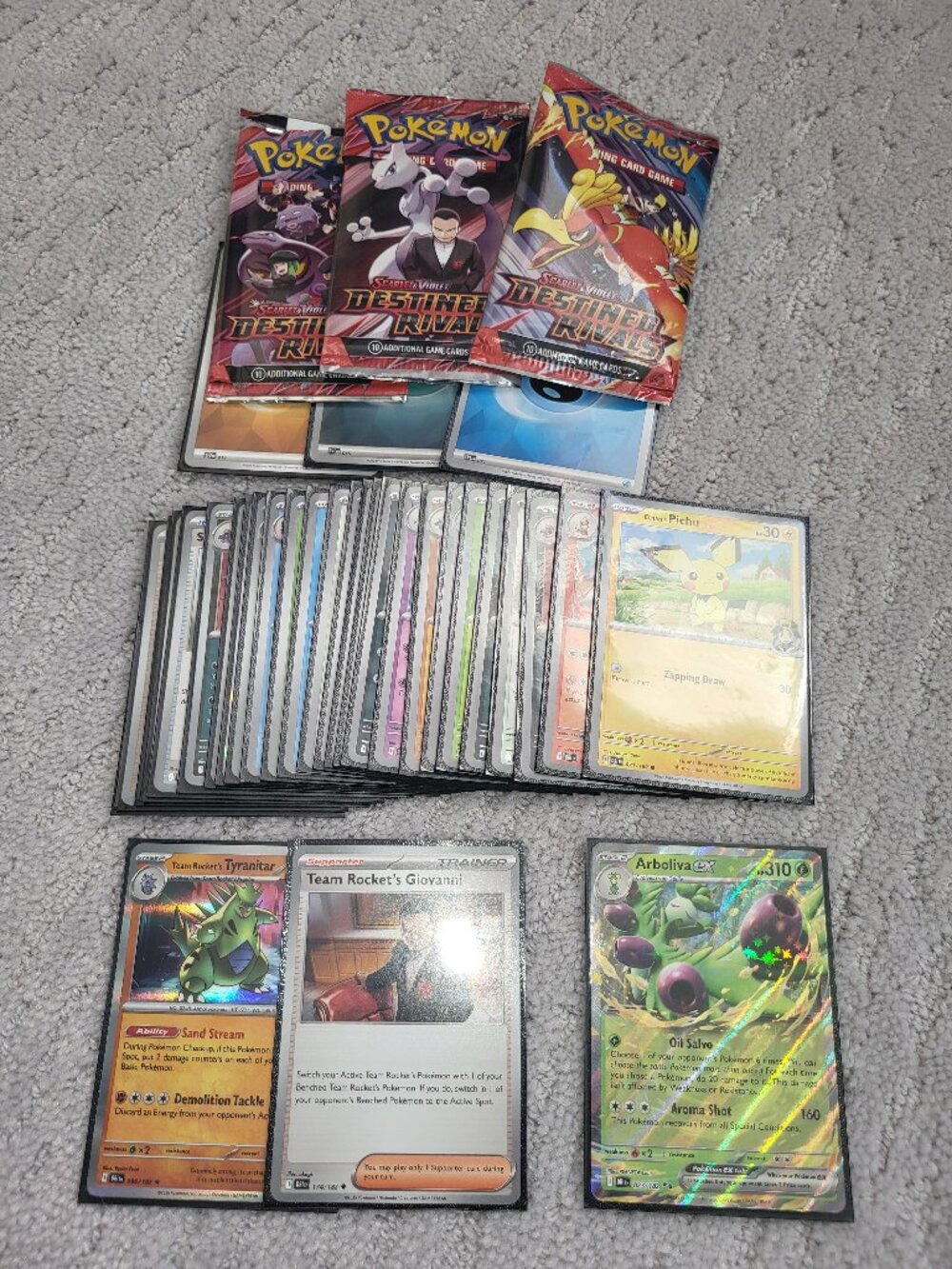 Pokémon SV10 Destined Rivals OPENED Booster Packs
